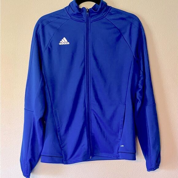 New! Adidas “Climalite” Electric-Blue, Women’s, Zip Up Jacket. Size Medium. - Picture 1 of 8